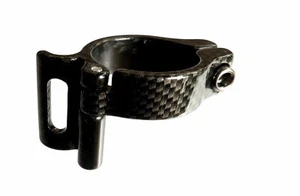Derailleur Clamp Adaptor Anodised Alloy Carbon Look 31.8 Only BCN210 Clearance - Picture 1 of 2