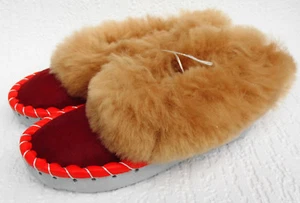 LAMMFELL Warme HAUSSCHUHE Gr.30 NEU,Schaffell/leder (Made in Pol.48.19.279) - Bild 1 von 5
