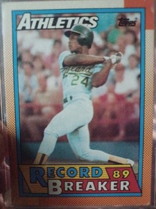 1990 Topps Ricky Henderson Record Breaker