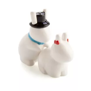 444654 FLAVOUR MATES RUDE BUNNIES CERAMIC SALT & PEPPER SHAKER SET - Picture 1 of 6