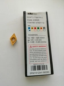 Inserto Tornitura Interno Esterno NIKKO DCMT11T308-PFU JC8025 Conf. 10 Pz. - Imagen 1 de 4