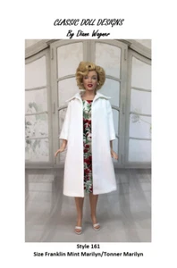 SCHNITTMUSTER-Stil 161 Film inspiriert Kleid Franklin Mint Marilyn Tonner  - Bild 1 von 8