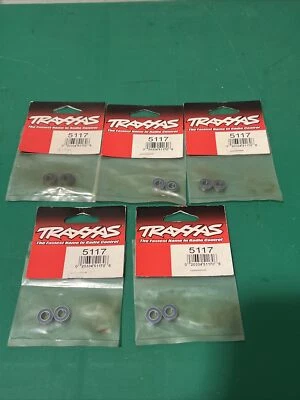 5 PACK!!! Traxxas 5117 Ball bearing, Blue Rubber Sealed (6x12x4mm) 10 BEARINGS!! - Image 1 of 2