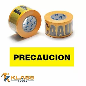 Yellow Spanish Caution Tape "PRECAUCION" 3" x 1000 FT (333 Yards) - Picture 1 of 1