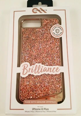 Funda Case Mate Cristales Brilliance Oro Rosa para iPhone 6 Plus, 7 Plus, 8 Plus Foto 1 de 4