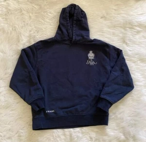 Frame x Ritz Paris Do Not Disturb Hoodie Sweatshirt Navy Blue Small - Foto 1 di 6