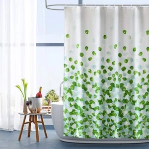 Shower Curtain Polyester Farmhouse Shower Curtain Set Bathroom Fabric Fall Cu... - Picture 1 of 7