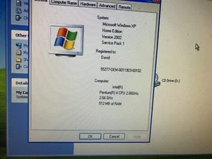 Windows XP Dell Dimension 2400 Desktop PC Pentium 4 2.66GHz HDD 512MB RAM - Picture 1 of 13