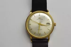 14K MOVADO KINGMATIC 28 Jewels Caliber 538 Watch - Antique - Picture 1 of 5