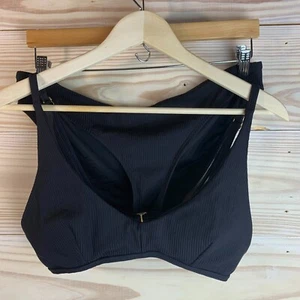 Andie Swimsuit Women Large Bikini Set Valencia Top Bikini Bottom Rib Black - Picture 1 of 13