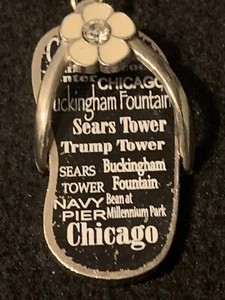 Trump Tower Sears Tower Flower  Keychain Keyring Navy Pier Chicago - Bild 1 von 8