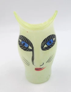 Kosta Boda Open Minds Ulrica Hydman Artist DOUBLE SIGNED RARE YELLOW LIME Vase - Picture 1 of 7