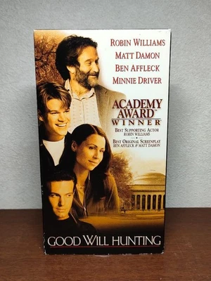 Good Will Hunting VHS 1997 Drama Robin Williams Oscar Winner - Image 1 of 3