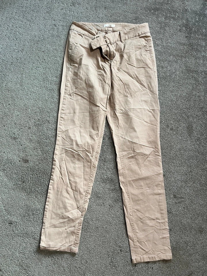 Ann Taylor Loft Womens Size 4T Beige Khaki Pants Stretch Skinny Ankle - Image 1 of 4