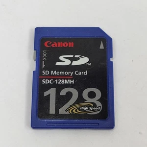 Canon 128MB MEGABYTE High Speed SD SDC-128MH Genuine Camera Memory Card - Picture 1 of 2