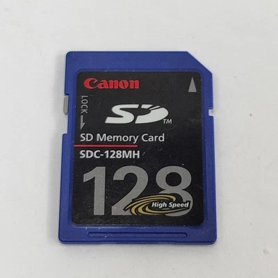 Canon 128MB MEGABYTE High Speed SD SDC-128MH Genuine Camera Memory Card - Image 1 of 2