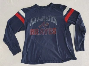 47’ Brand Atlanta Braves MLB Baseball Mens Long Sleeve T Shirt Adult Size XL - Picture 1 of 5