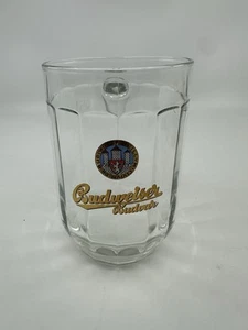 Taza de cerveza jarra de vidrio para beber pesado Budweiser Budvar Stein - Imagen 1 de 1