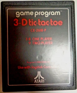 ATARI VCS 2600 -- 3-D TIC-TAC-TOE (ATARI CX-2618-P) - Foto 1 di 2