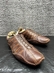 Sneakers Pikolinos Fuencarral casual in pelle marrone slip on da uomo taglia 45 EU - Foto 1 di 10