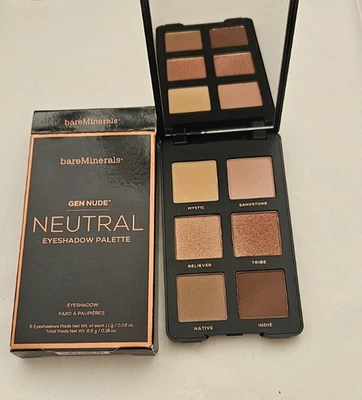 bareMinerals Gen Nude Eyeshadow Palette - NEUTRAL - 6.6 g/0.18 oz New IN Box - Image 1 of 2