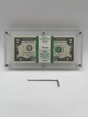 Acrylic 100 pack Bank Note BEP Currency Display Dollar Case ***Only 1 Case*** - Image 1 of 4