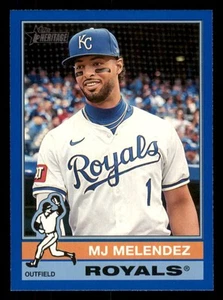 2025 Topps Heritage Dark Blue Border #415 MJ Melendez Kansas City Royals - Picture 1 of 2