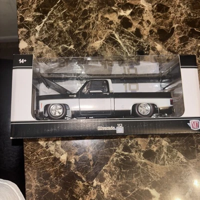 2024 M2 1975 Chevy Silverado S40 23-17 Black & white Squarebody Rare Truck HTF - Image 1 of 4
