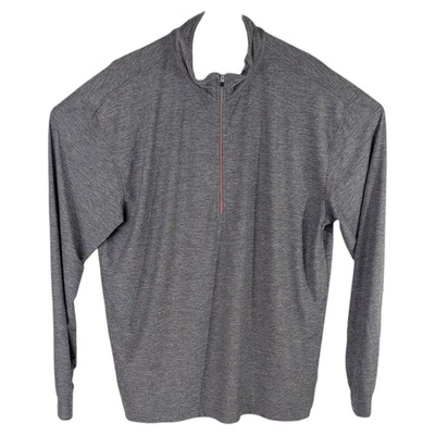 Camisa de golf de brezo gris con cremallera 1/4 recta para hombre talla XL Foto 1 de 4