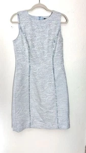Vestido de tweed Brooks Brothers para mujer a medida sin mangas hasta la rodilla talla 8 - Imagen 1 de 7