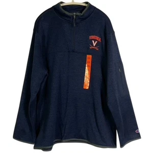 Neu mit Etikett Champion Herren Arctic Fleece 1/4 Reißverschluss Pullover, UVA, Virginia, Herren 2XL - Bild 1 von 17