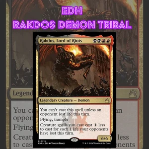 EDH - Rakdos Demon Tribal, MTG Commander Deck, Bracket 2 - Picture 1 of 2