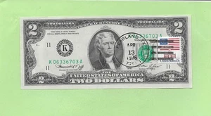 1976 ..UNCIRC $2  K 0633 6703 A .... FIRST DAY ISSUE STAMPED    APRIL 13, 1976 - Picture 1 of 2