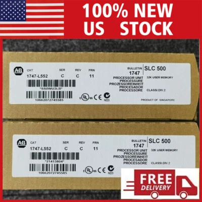 New Factory Sealed AB 1747-L552 SER C SLC 500 5/05 CPU Processor Unit 1747L552 - Image 1 of 4