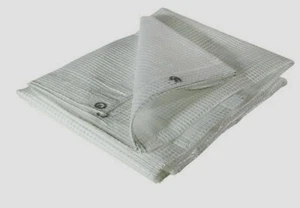 TELONE TELO RETINATO PVC TRASPARENTE OCCHIELLATO 160 GR IMPERMEABILE ANTIVENTO - Foto 1 di 4