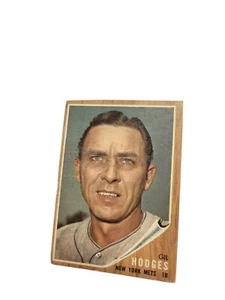 Tarjeta de béisbol Topps Gil Hodges #85 1962 - Imagen 1 de 2