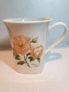 NEW Portmeirion Botanic Roses Peach Tall Large Mug 11.75cm Tall Flaired Top New - Picture 1 of 4