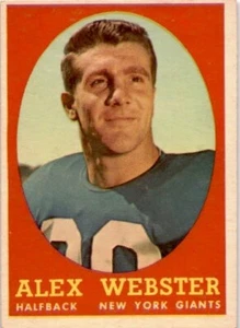 1958 Topps Alex Webster New York Giants #30 - Picture 1 of 2