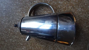 DESIGN Espresso Kanne Kocher 4 Tassen Design GB Italy Edelstahl Inox HOCHWERTIG - Bild 1 von 16