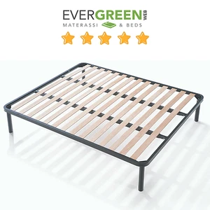 Rete per Letto Matrimoniale 140x195 Ferro Doghe Legno Ortopedica OFFERTA | Apple - Imagen 1 de 2
