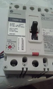 INTERRUPTOR CIRCUITO ALLEN BRADLEY A-B 30 AMP 3 POLOS BOLETÍN 140M-I8P-C30S-M - Imagen 1 de 5