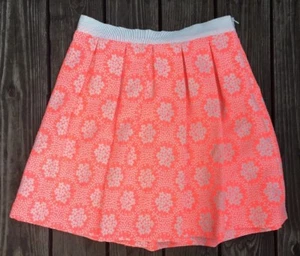 BODEN Ariana Damen 10 Rock Plissee Blumen Jacquard Tropical Peach D8 - Bild 1 von 4
