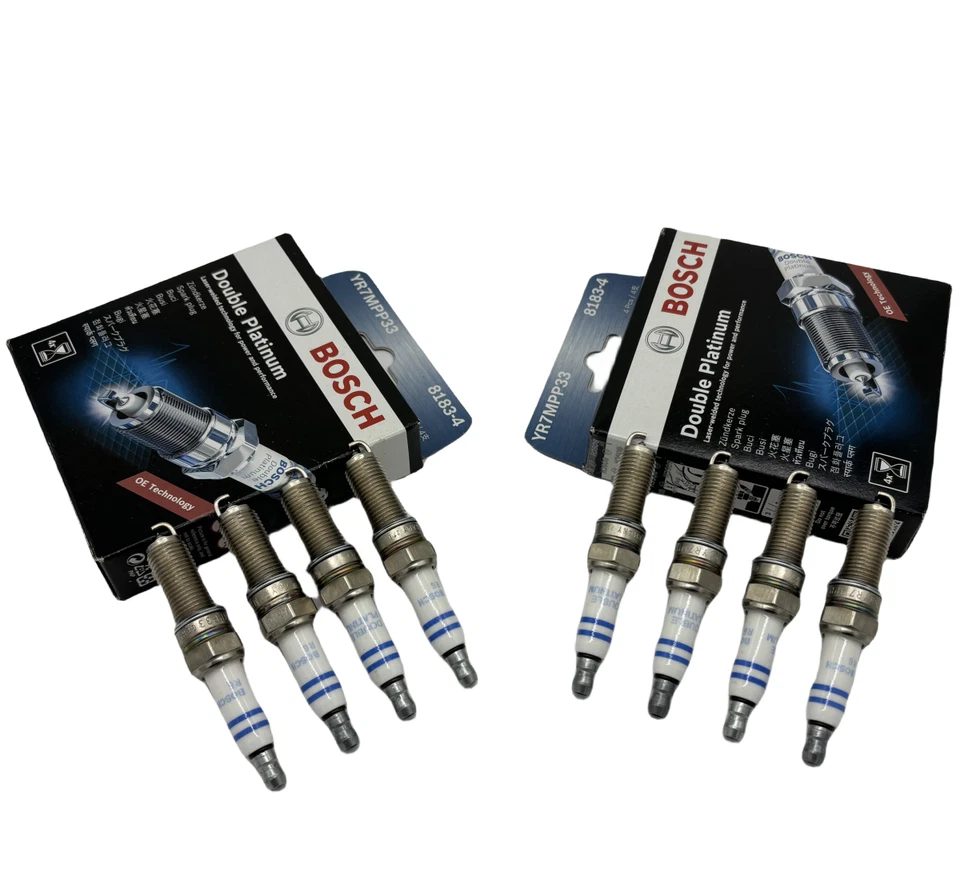8X Bosch Spark Plugs For Mercedes Benz C230 C250 C300 CL550 E350 YR7MPP33 - Image 1 of 4