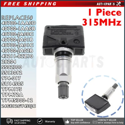 Nuevo sensor de presión de neumáticos TPMS para Nissan Quest 2004-2009 / Pathfinder 2004-2014 Foto 1 de 4