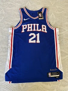 Authentic Nike Philadelphia 76ers Sixers Joel Embiid Icon Jersey 48 Large - Picture 1 of 6