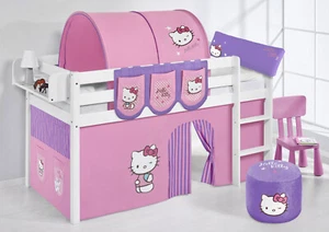 SPIELBETT HOCHBETT KINDERBETT JELLE NEU LILOKIDS Hello Kitty Lila - Bild 1 von 1