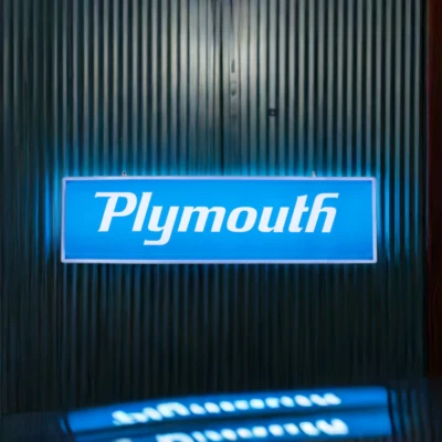 Плимут дилер стиль светодиодная подсветка знак - Cuda Duster GTX Road Runner свет - Изображение 1 из 4