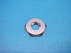 (10) 1/4"-28 HEX JAM NUT NICKEL PLATED BRASS 9/16" (W) x 1/8" (T) - Picture 1 of 4