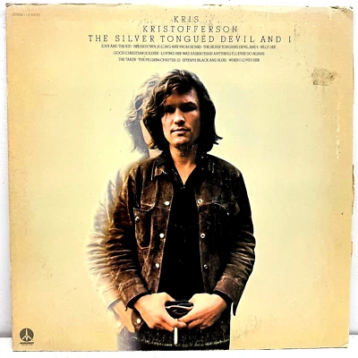 Kris Kristofferson The Silver Tongued Devil And I 1971 Vinyl Monument Records Foto 1 de 4