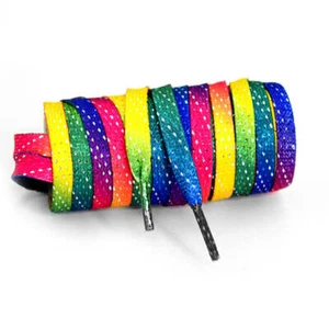 Rainbow Glitter Laces - Picture 1 of 3